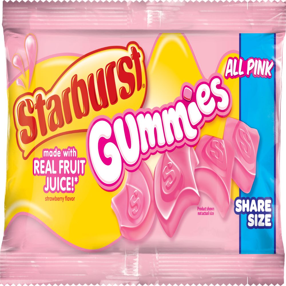 Starburst all pink gummies k/s 15ct 3oz