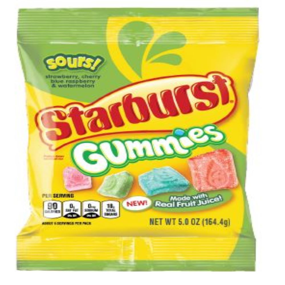Starburst sour gummies h/b 5oz