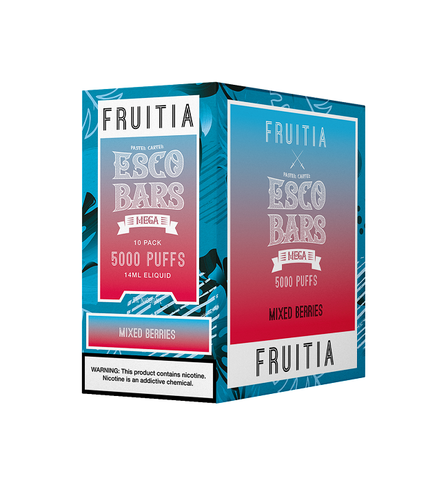 Esco bars mix berries fruitia 5000 disposable 10ct