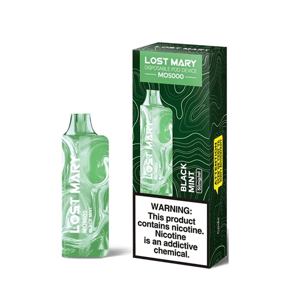 Elf bar black mint lost mary disposable 5ct