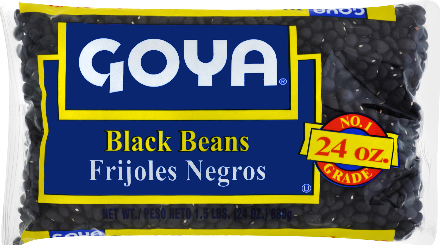 Goya black beans bags 24oz
