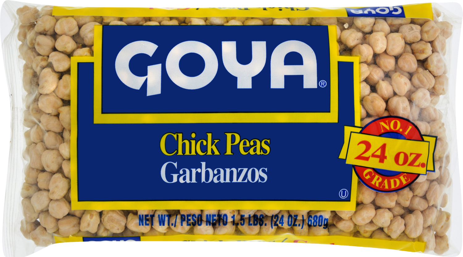 Goya chick peas bags 24oz