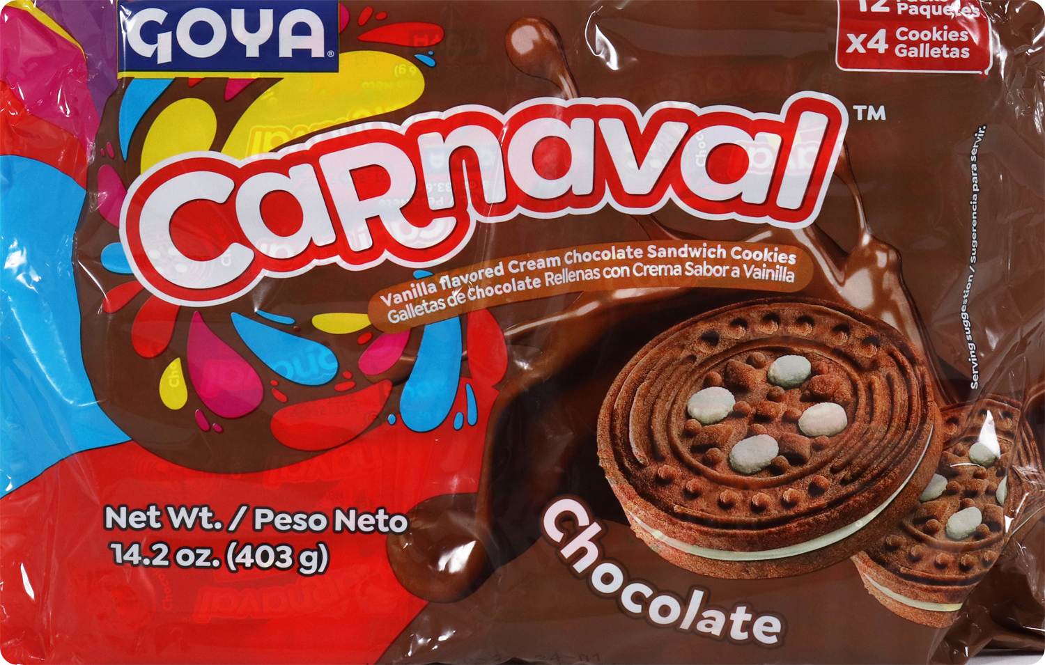 Goya carnaval chocolate cookies 14.2oz