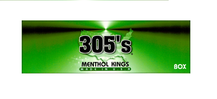 305 menthol king box