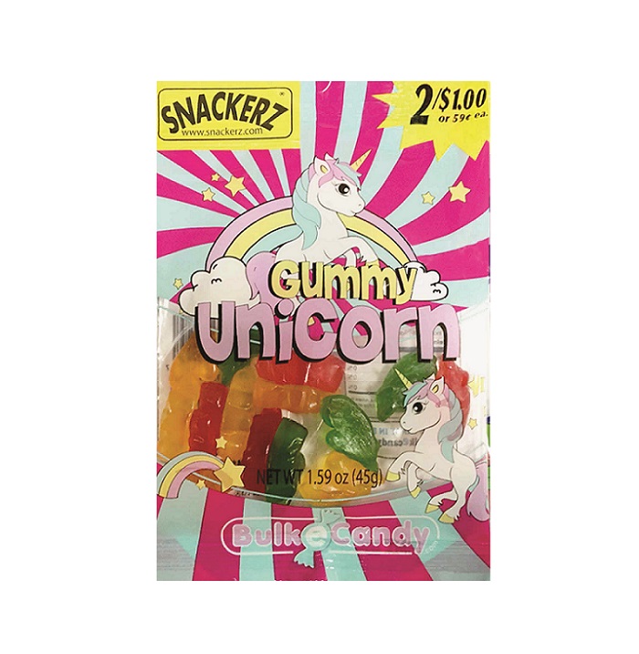 Snackerz 2/$1 gummy unicorn