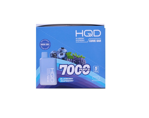 Hqd blueberry raspberry vape disposible 5ct