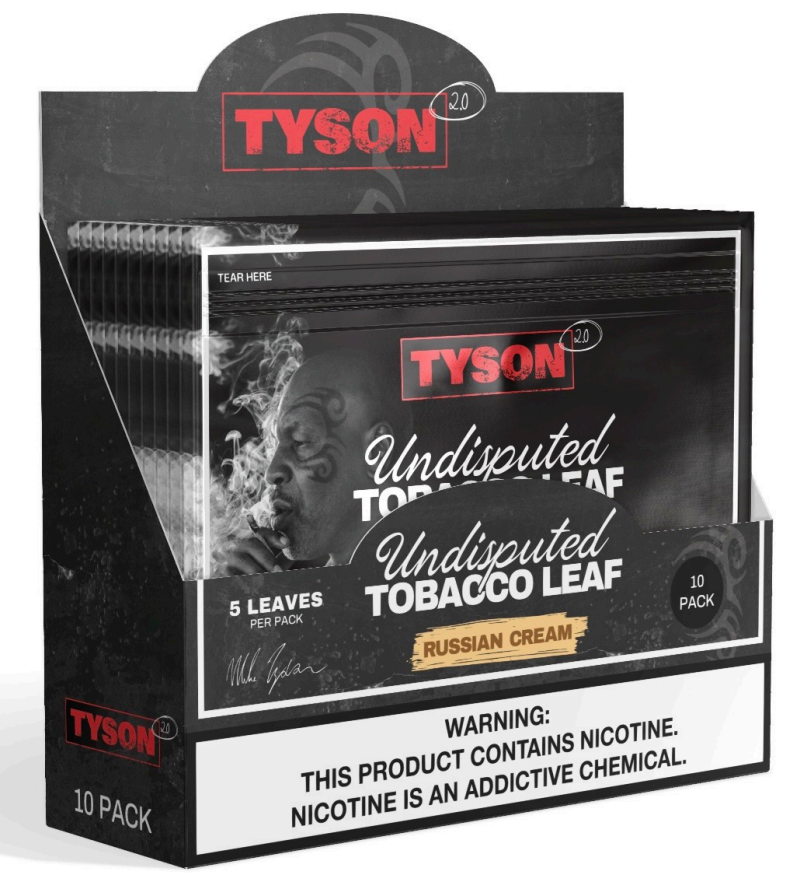 Tyson 2.0 russian cream tobacco leaf 10/5pk