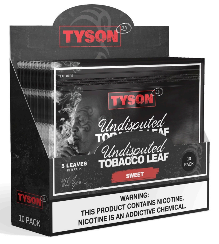 Tyson 2.0 sweet tobacco leaf 10/5pk