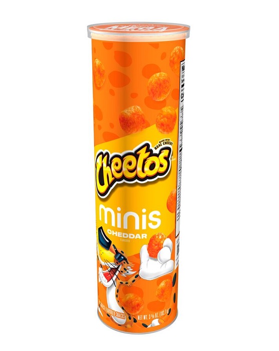 Cheetos cheddar puff mini can 3.6oz