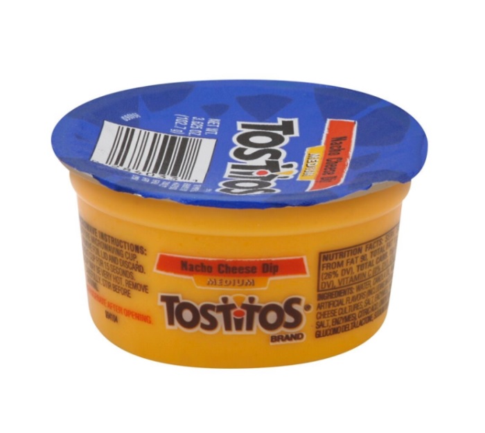 Tostitos nacho cheese cup dip 3.62oz