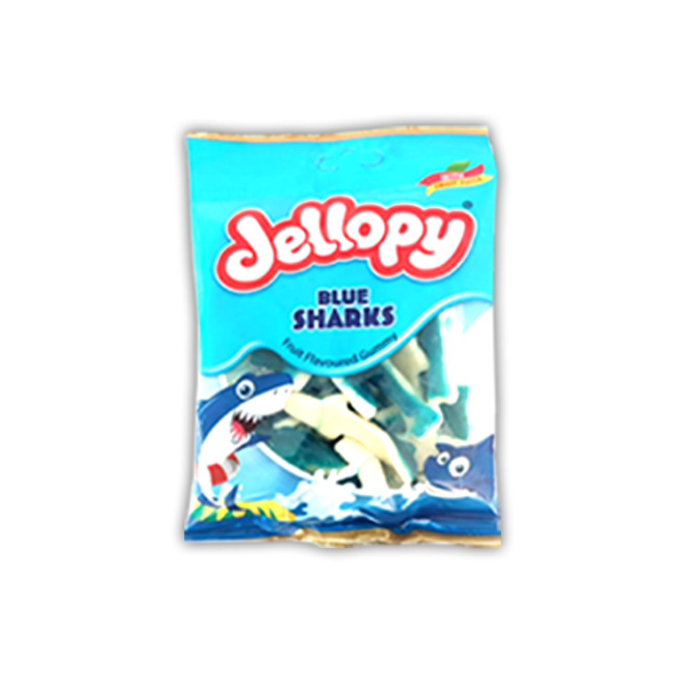Jellopy blue sharks 6oz