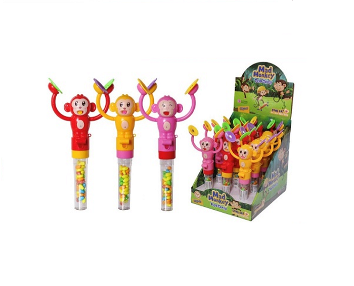 7s play the gong monnkey toy candy 12ct