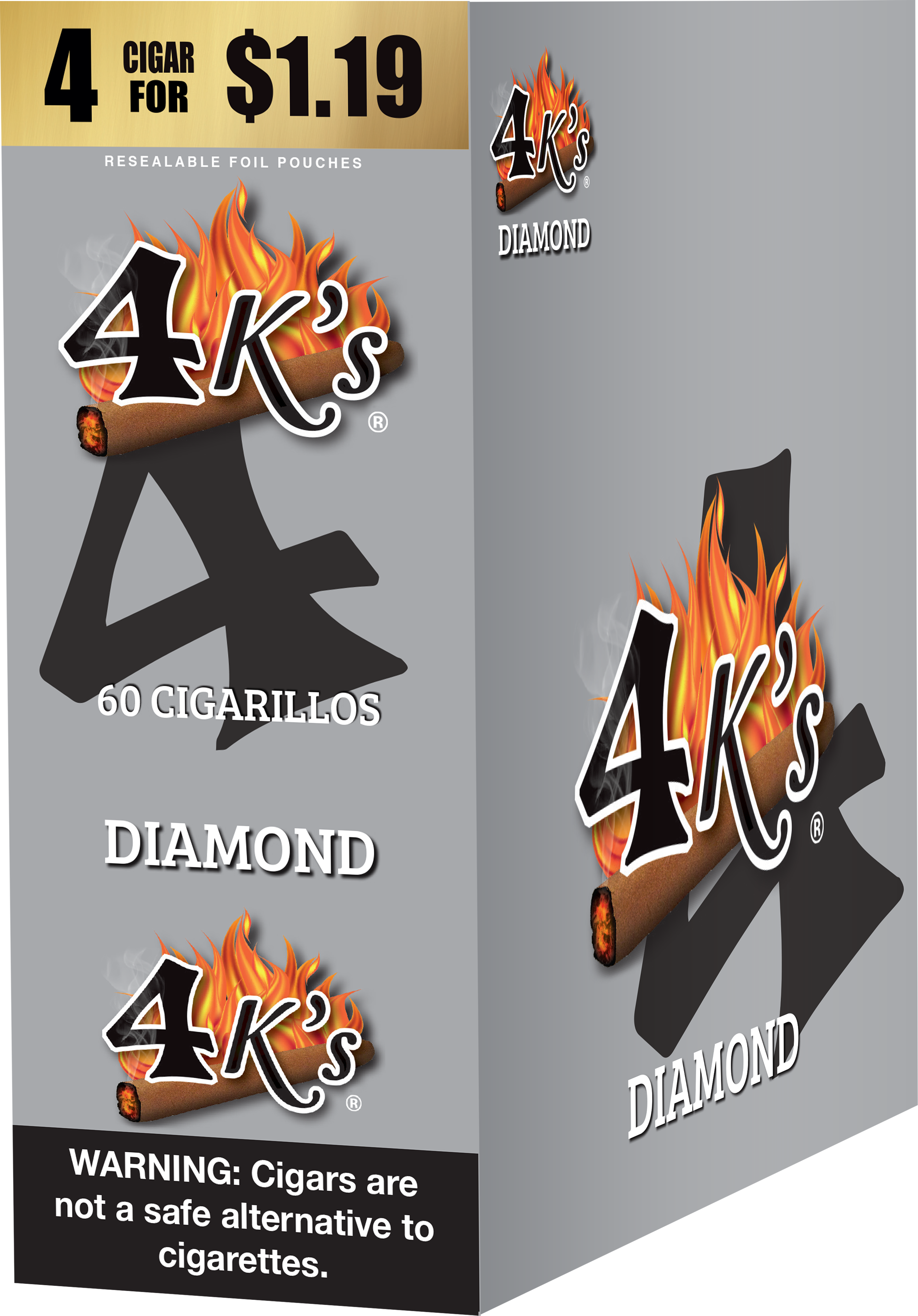 4kings diamond 4/$1.19 f.p. 15/4pk