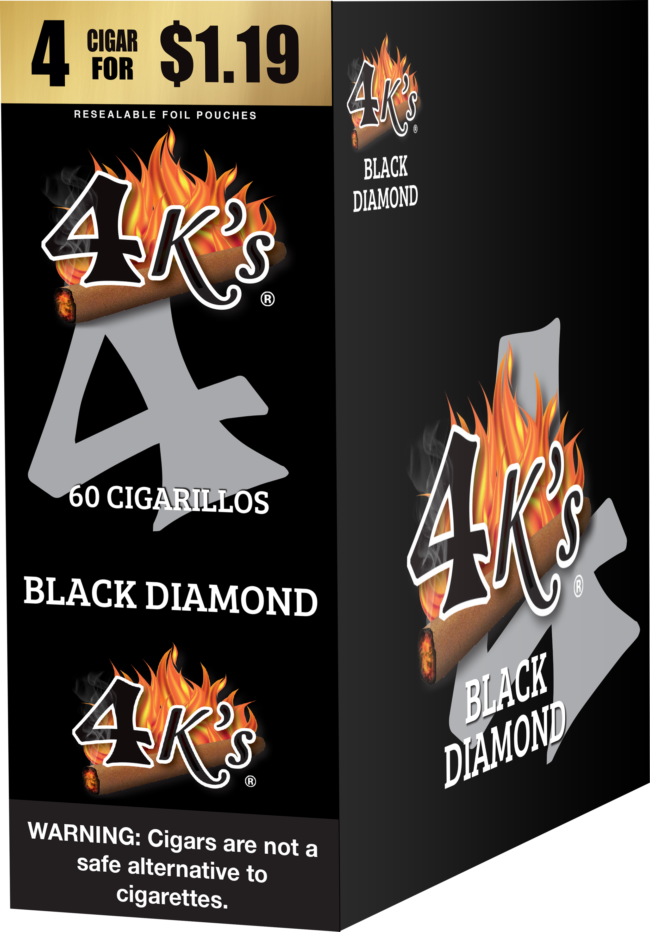 4kings black diamond 4/$1.19 f.p. 15/4pk