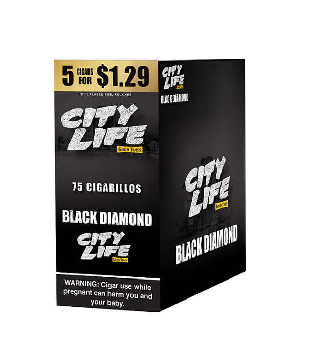 City life black diamond 5/$1.29 15/5ct